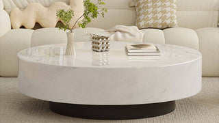 The Italian Minimalist Marble Coffee Table: Where Timeless Elegance Meets Everyday Functionality