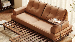 The Japandi Solid Wood Pull-out Sofa Bed: Where Minimalist Calm Meets Timeless Luxury