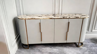 The Marble & Brass Sideboard: Where Timeless Luxury Meets Effortless Function