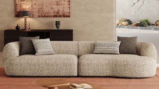The Mid-Century Curved Fabric Sofa: Where Timeless Elegance Meets Cloud-Like Comfort
