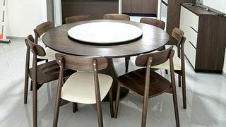 The Mid-Century Modern Solid Wood Round Dining Table: Where Warmth Meets Unshakable Functionality