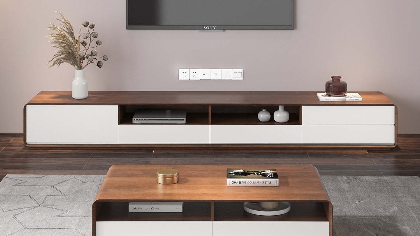 The Modern Minimalist Living Room Media Consoles: Where Elegant Design ...