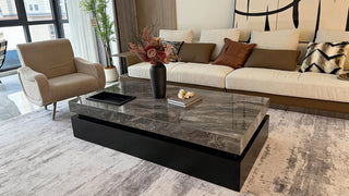 The Modern Minimalist Sintered Stone Coffee Table: Where Luxury Meets Unshakable Practicality