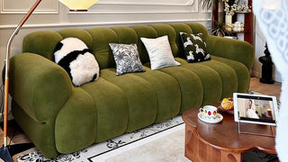 The Moss-Green French Vintage Electric Sofa Bed: Where Versatility Wraps You in Quiet Luxury