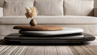 The Organic Pebble-Inspired Swivel Coffee Table: Where Art Meets Everyday Function
