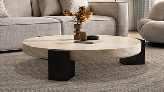 The Poetics of Wabi-Sabi Equilibrium: Cultivating Organic Travertine Texture, Fluid Monolithic Silhouettes, and Sculptural Serenity in the Contemporary American Living Room Sanctuary