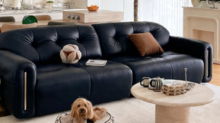The Retro Mid-Century Smart Electric Leather Sofa Bed: Where Compact Luxury Bends to Your Every Mood