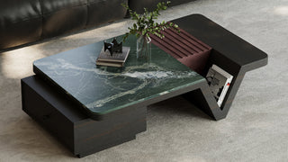 The Sculptural Heart of Modern Living: Why This Forest Green Stone Centerpiece Is the Ultimate Style Anchor