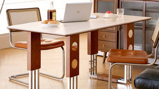 The Slate Dining Table: Where Bauhaus Geometry Meets Timeless Stone