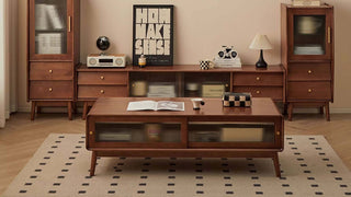 The Solid Wood Coffee Table with Storage: Where Mid-Century Charm Meets Timeless Functionality