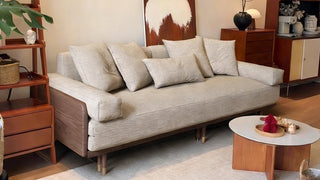 The Solid Wood Convertible Sleeper Sofa: Where Mid-Century Warmth Meets Effortless Versatility