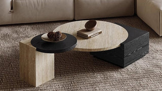 The Soul of Wabi-Sabi: Elevating Your Living Space with a Minimalist Stone Texture Cocktail Table