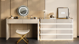 The Symphony of Italian Luxury and Mindful Storage: Reveling in Fluted Solid Timbers, Tinted Glass Horizons, and Extravagant Jewelry Organization Systems for the Ultimate Master Bedroom Retreat