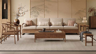 The Symphony of Timeless Timber and Hidden Versatility: Why This Storage Solid Wood Sofa Redefines Modern Living Room Sanctity