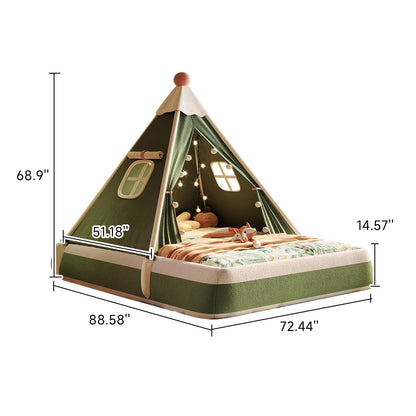JASIWAY Creamy Breeze Children's Treehouse Tent Single Bed