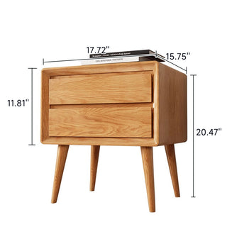 JASIWAY Solid Wood Bedside Table Drawer Cabinet