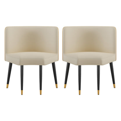 JASIWAY Luxury Metal Legs 2 dining chairs