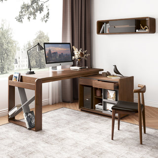 JASIWAY Home Office Table Desk Cabinet