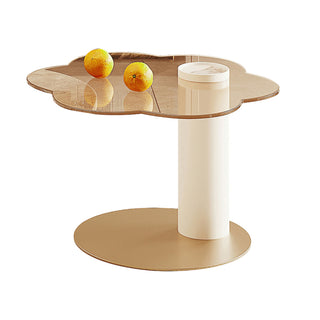 JASIWAY Petal-shaped High Coffee Table Sofa Side Table for Living Room Home Decor