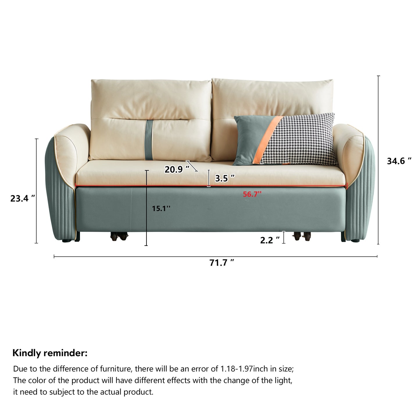 JASIWAY Folding Sofa Bed