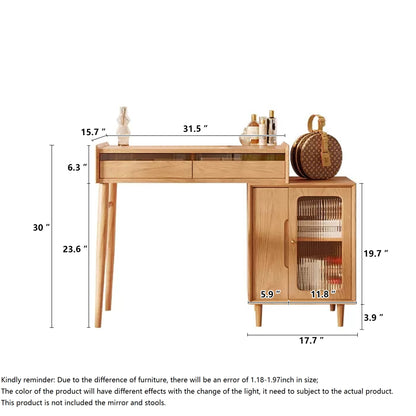 JASIWAY Modern Minimalist Wooden Dressing Table