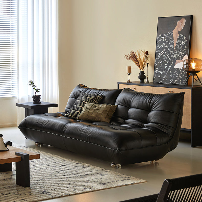 JASIWAY Togo Style Leather Sleeper Sofa Bed without Arms – JASIWAY