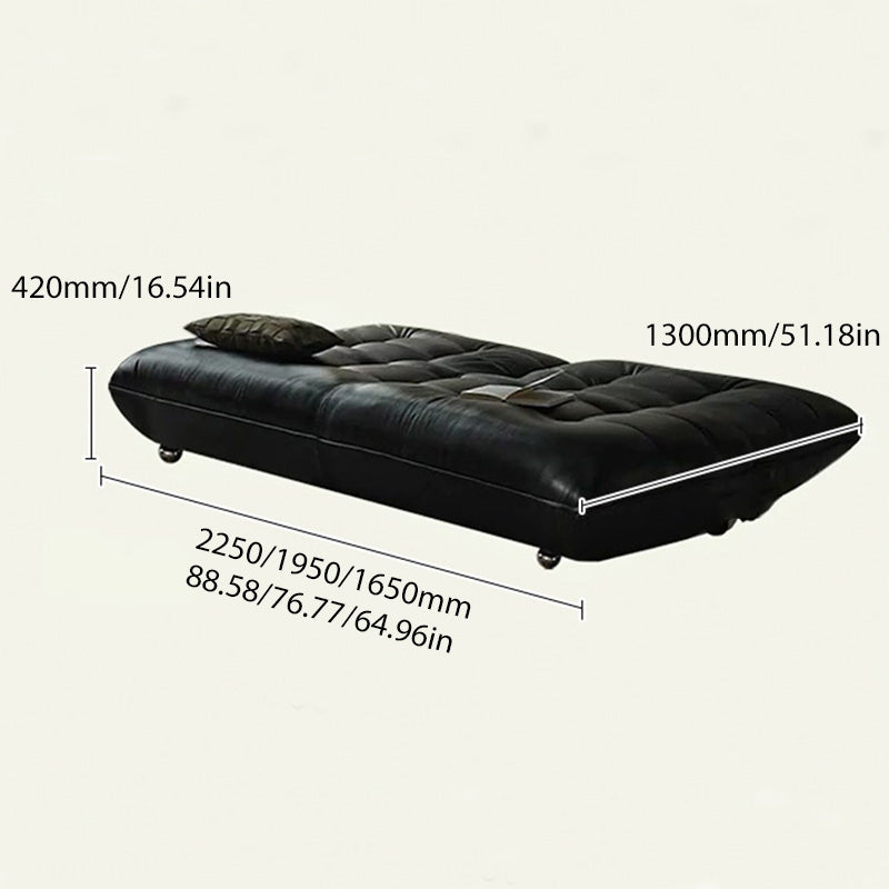 JASIWAY Togo Style Leather Sleeper Sofa Bed without Arms – JASIWAY