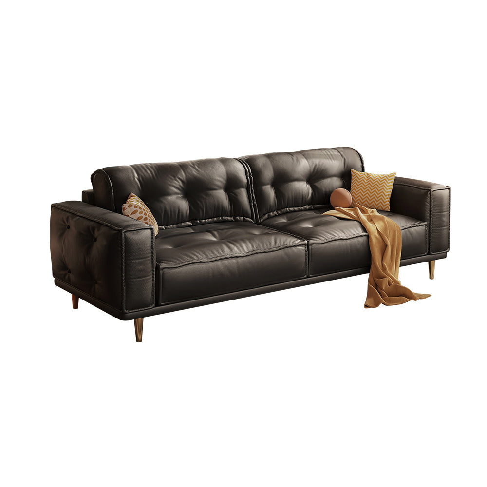 JASIWAY French Vintage Leather Sofa Luxurious Comfort – JASIWAY