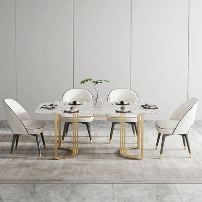 JASIWAY Minimalist Marble Dining Table