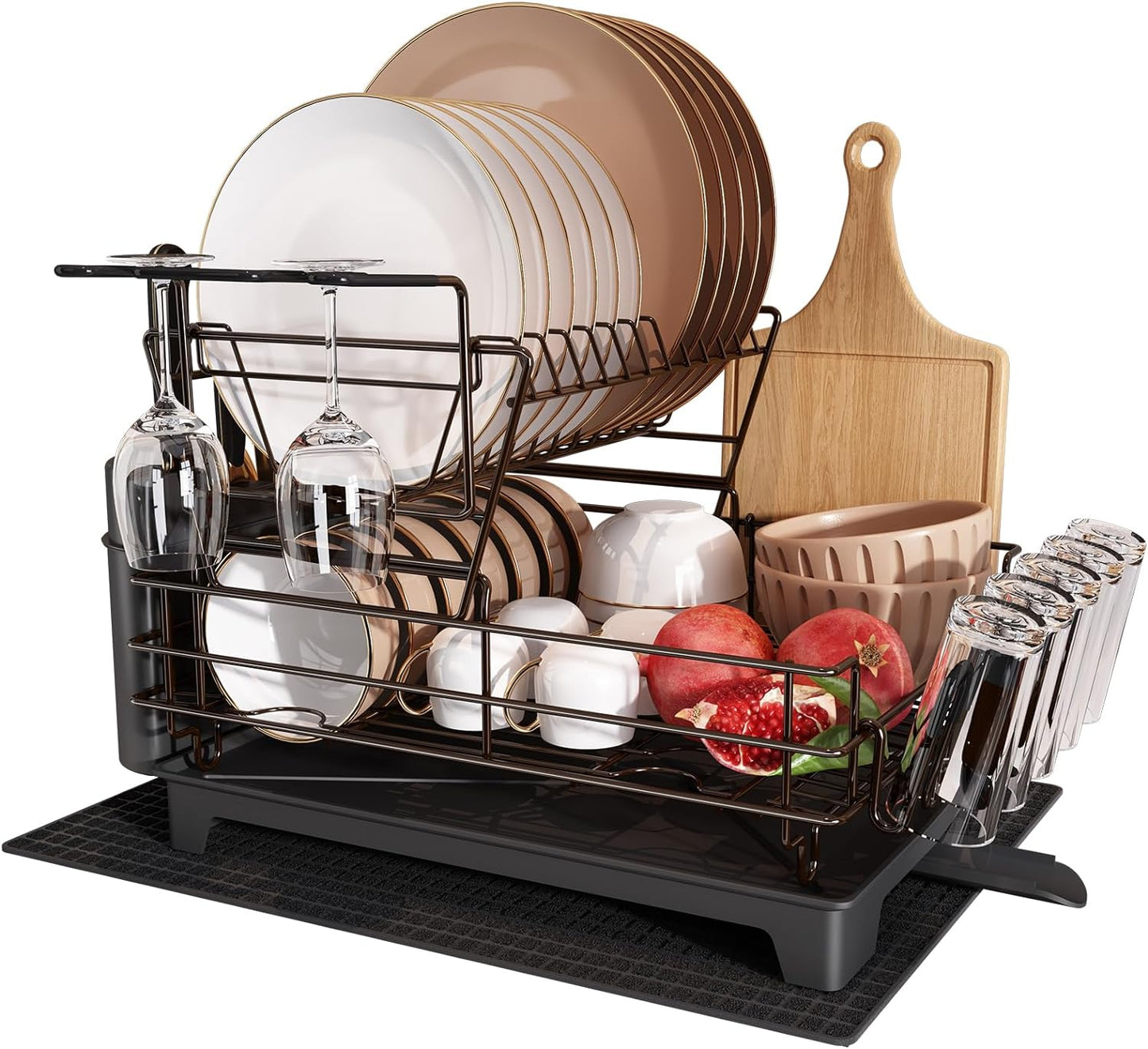 JASIWAY Dish Drying Rack for Kitchen Counter