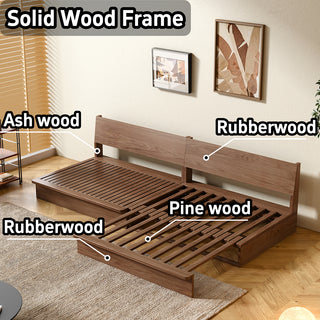 JASIWAY 100% Solid Wood Frame Modular Sofa Bed – Flexible Size & DIY Configurations