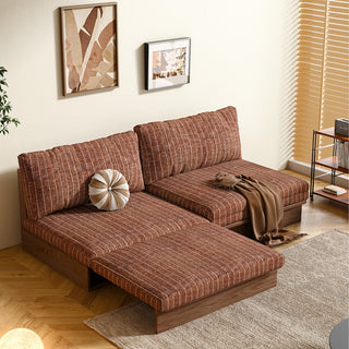 JASIWAY 100% Solid Wood Frame Modular Sofa Bed – Flexible Size & DIY Configurations