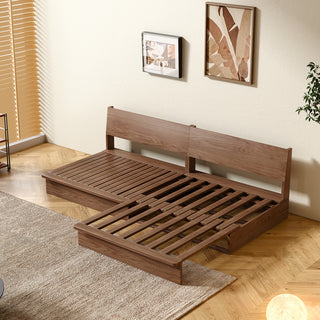 JASIWAY 100% Solid Wood Frame Modular Sofa Bed – Flexible Size & DIY Configurations