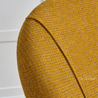 JASIWAY textured chenille fabric power swivel recliner chair featuring 270-degree rotation and an electric reclining mechanism with a smooth adjustable backrest and integrated extending footrest, designed with ergonomic cushioned armrests and built-in side controls.-Close-up of fabric texture
