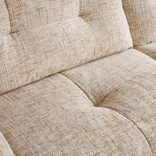 JASIWAY cloud couch deep seat sofa featuring premium chenille fabric, luxurious 3-seater modern living room couch with ultra-plush cushions and ergonomic low-profile design for maximum comfort and contemporary home aesthetic.-Cushion detail
