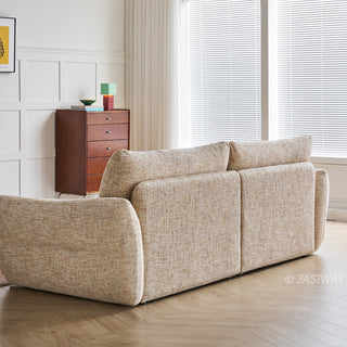 JASIWAY cloud couch deep seat sofa featuring premium chenille fabric, luxurious 3-seater modern living room couch with ultra-plush cushions and ergonomic low-profile design for maximum comfort and contemporary home aesthetic.-Rear view