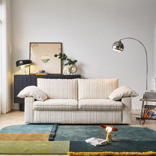 JASIWAY Modern Pull-Out Sleeper Sofa with Hidden Mattress for Compact Living