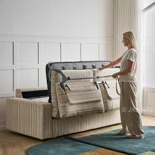 JASIWAY Modern Pull-Out Sleeper Sofa with Hidden Mattress for Compact Living