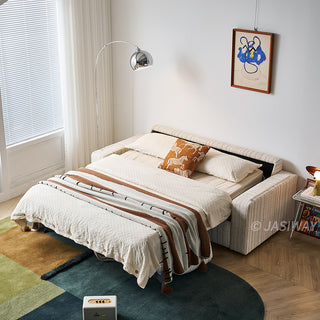 JASIWAY Modern Pull-Out Sleeper Sofa with Hidden Mattress for Compact Living