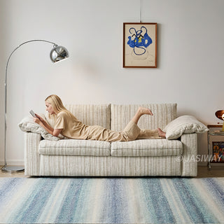 JASIWAY Modern Pull-Out Sleeper Sofa with Hidden Mattress for Compact Living