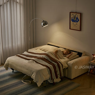 JASIWAY Modern Pull-Out Sleeper Sofa with Hidden Mattress for Compact Living