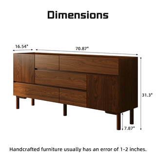 JASIWAY Modern Sideboard Credenza – Entryway, Living Room & Dining Storage Cabinet