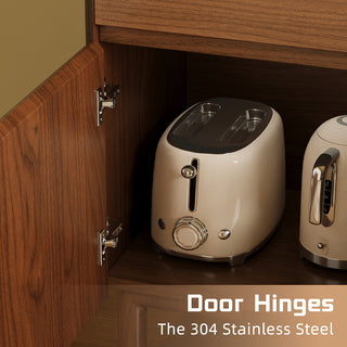 JASIWAY Modern Sideboard Credenza – Entryway, Living Room & Dining Storage Cabinet