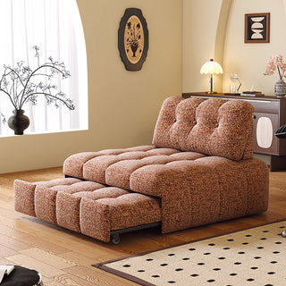 JASIWAY Modern Chenille Pull-Out Single Sofa Bed – Space-Saving Lounge & Guest Sleeper